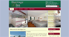 Desktop Screenshot of heritageinnmansfield.com