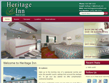 Tablet Screenshot of heritageinnmansfield.com